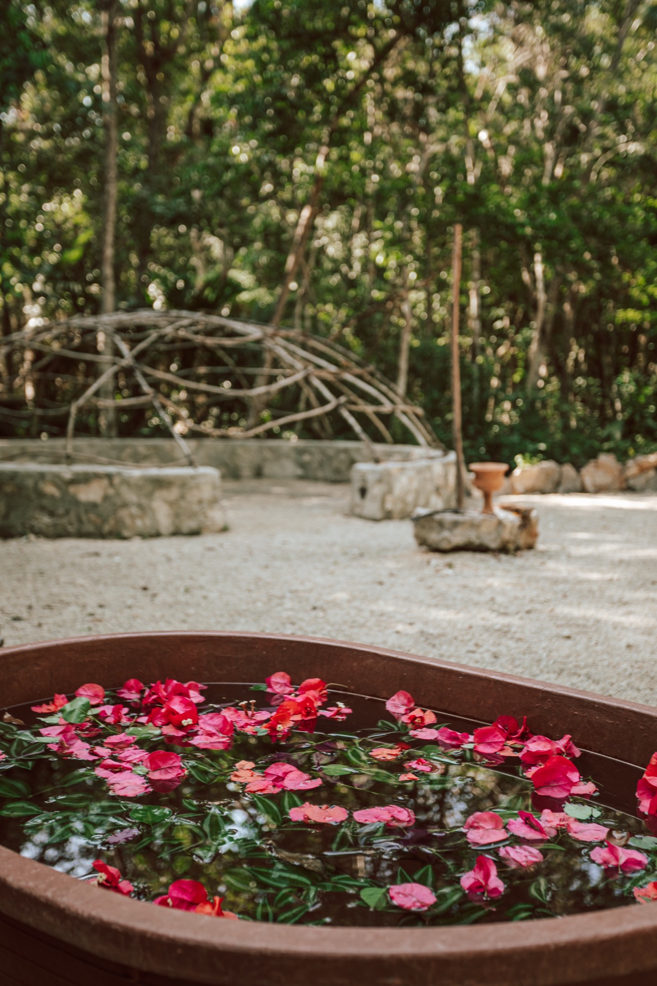 Flower bath at Casa Arkaana